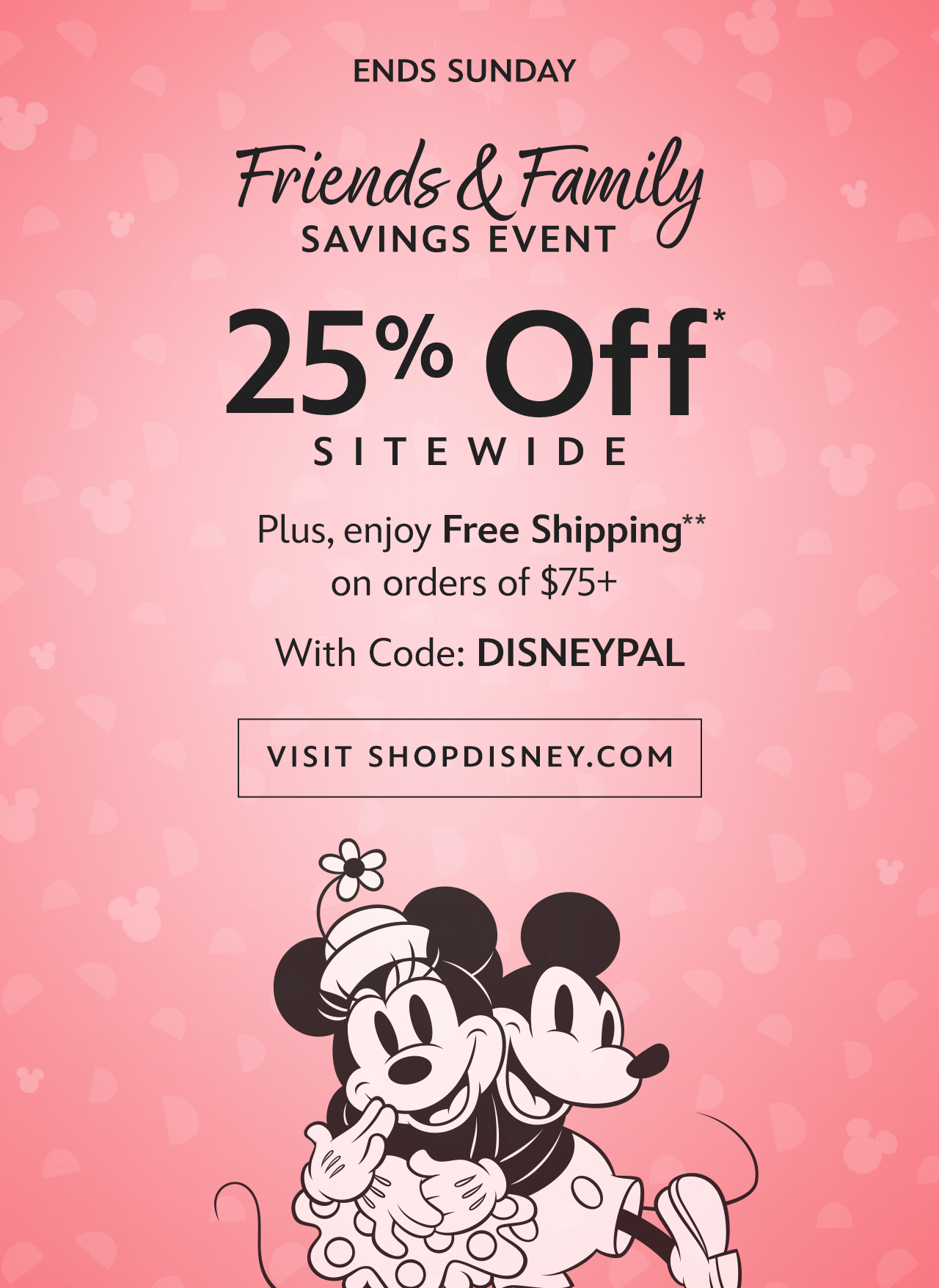25% Off Sitewide. Plus, enjoy Free Shipping on orders of $75+ With Code: DISNEYPAL | Shop Now