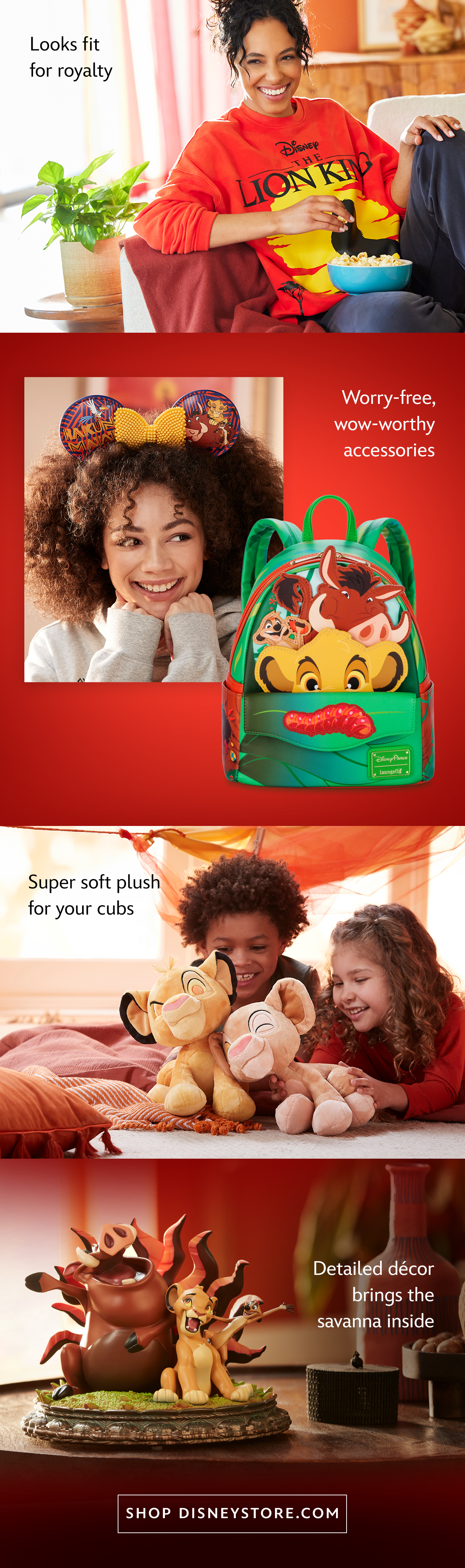 Looks fit for royalty.Worry-free, wow-worthy accessories. Super soft plush for your cubs. Detailed décor brings the savanna inside.| Shop DisneyStore.com.