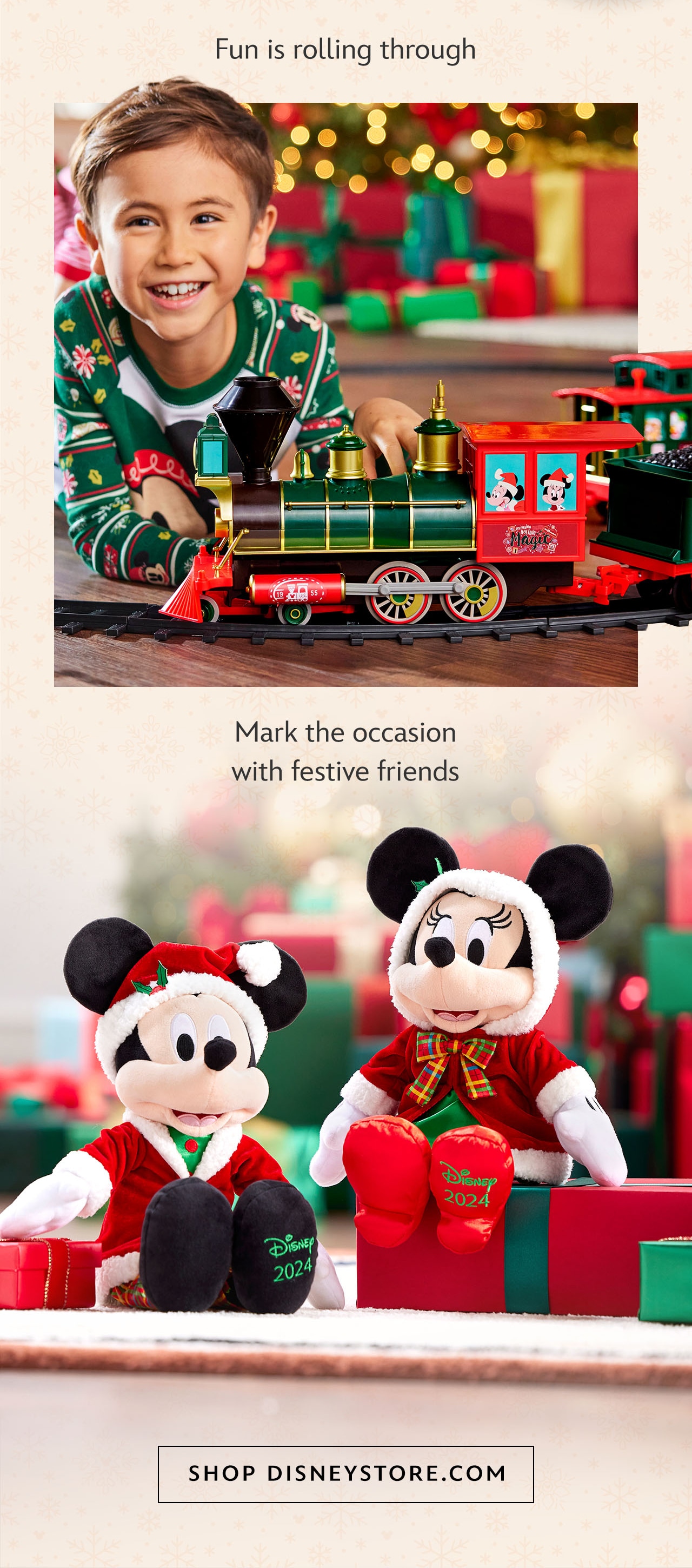 Fun is rolling through | Mark the occasion with festive friends | Shop DisneyStore.com