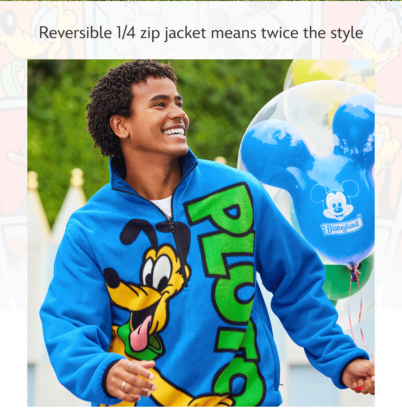 Reversible 1/4 zip jacket means twice the style | Shop DisneyStore.com